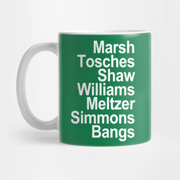 Marsh Tosches Shaw Williams Meltzer Simmons Bangs by TheCosmicTradingPost